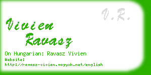 vivien ravasz business card